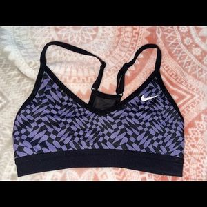 Nike checkered  dri fit bra